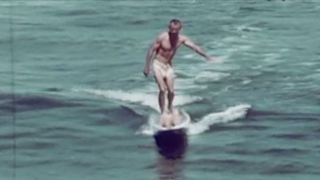 surf photographer john doc ball at Palos Verdes Cove, around 1948