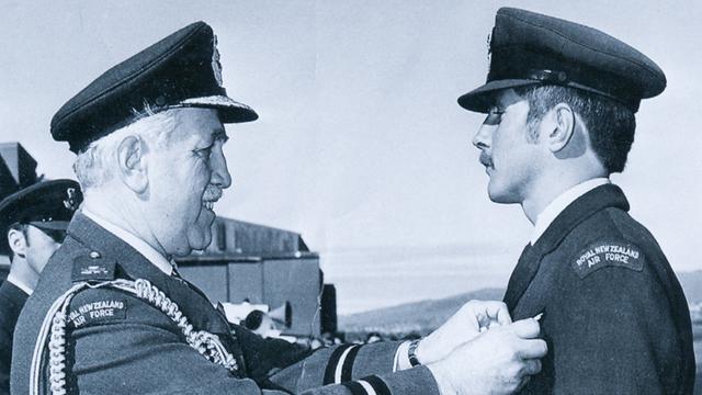 Airman Allan Byrne, right, 1974
