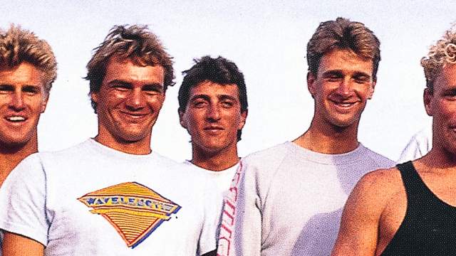 Michael Burness (center), Cronulla, 1986. Photo: Dick Hoole