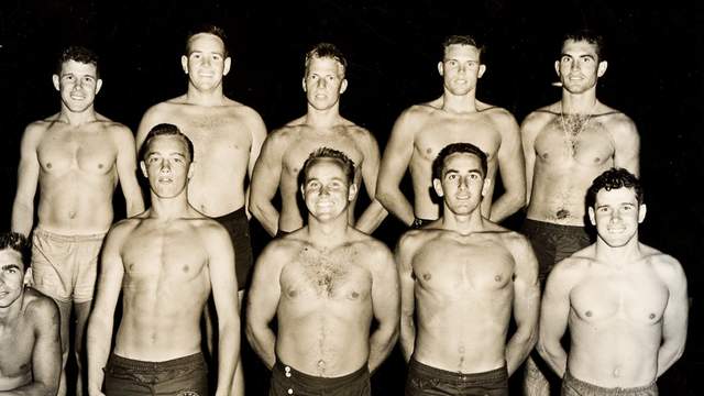 Bob Meistrell, top left; Bill Meistrell, bottom right; around 1956