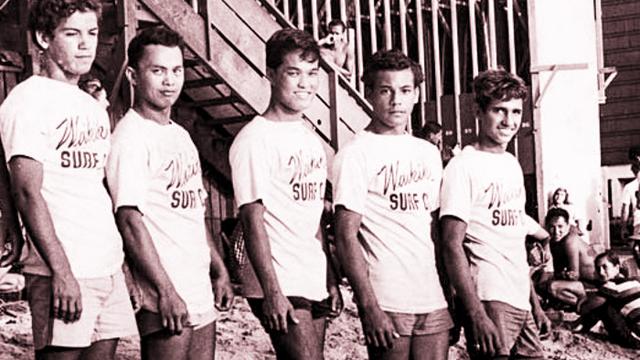 Waikiki Surf Club members, early 1950s