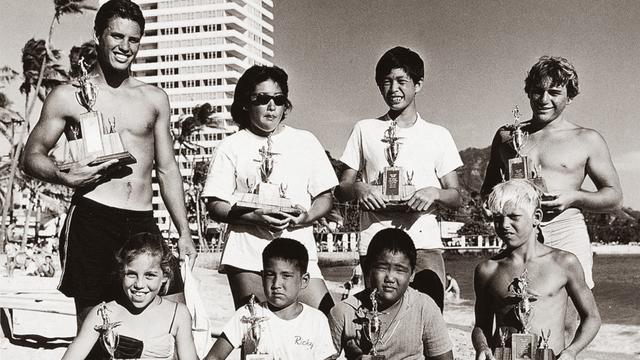 Barry Kanaiaupuni, top left, 1962. Photo: Clarence Maki