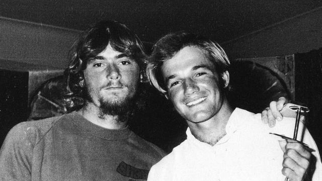 Ted Spencer (left) with Peter Drouyn, 1970 Australian Titles