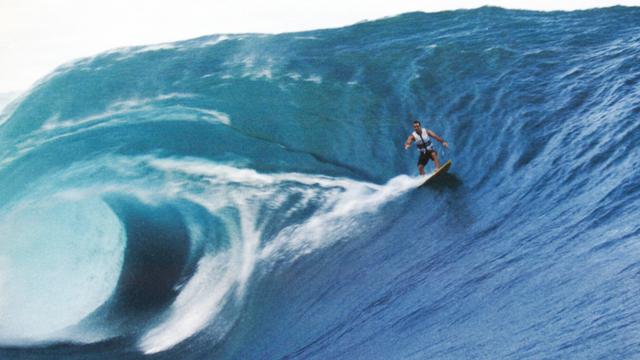 Surfer Vetea David at Teahupoo in 2005