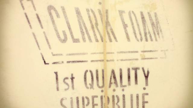 Clark Foam stencil logo on blank