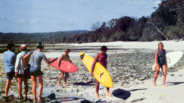ABC's American Sportsman filming at Grajagan. Photo: Dan Merkel