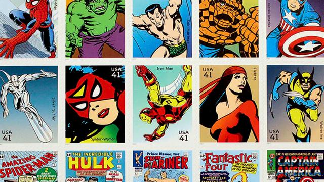 Marvel Super Heroes US postage stamps set, 2007
