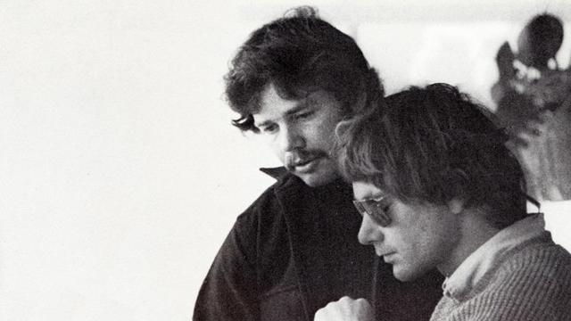 John Grissim (left) and Ted Spencer, 1975. Photo: Frank Pithers
