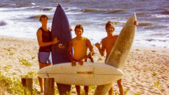Surfers at Virginia Beach. Photo: Stewart Ferebee