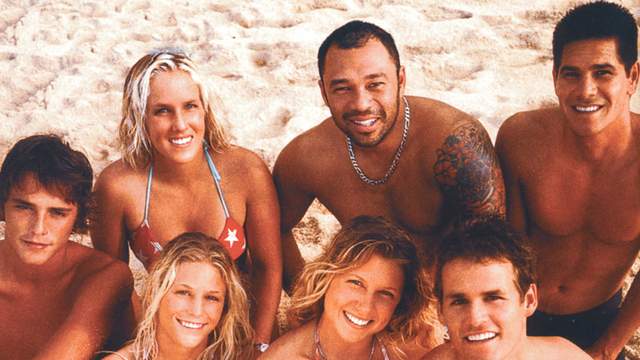 Sunny Garcia, top row, second from right, in Boarding House: North Shore (2003)