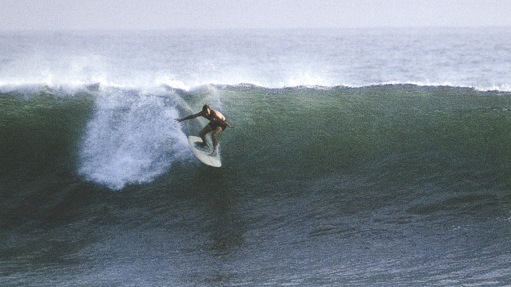 John Severson surfing Cottons Point, 1969. Photo by Brad Barrett