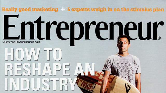 Mark Price on the cover of Entrepreneur, 2009