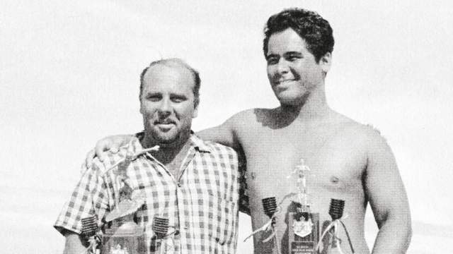 Conrad Canha (left) and Ben Aipa, 1966 Hawaii State Championships. Photo: Dave Darling