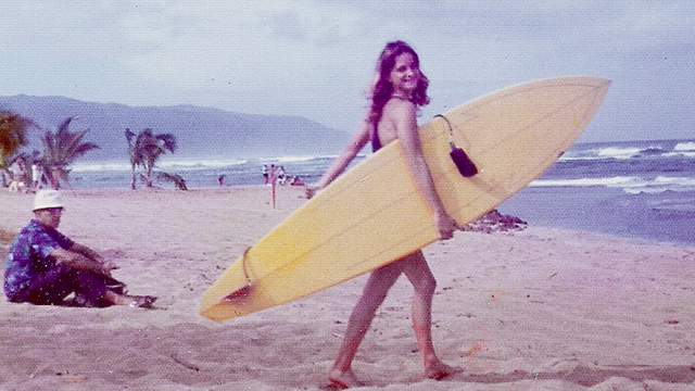 Longtime SHACC board member and pro surfing founder Patti Paniccia, 1980