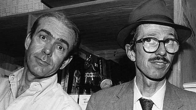 "Tales from the Tube" contributors R Crumb (right) and Robert Williams, 1989
