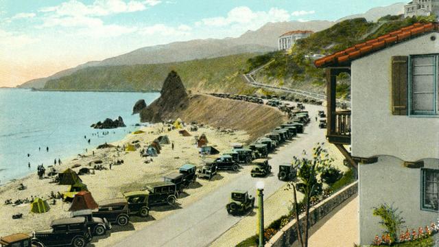 PCH, north of Santa Monica, 1920s