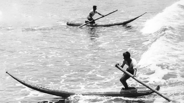 Fisherman at Huanchaco, Peru, 1960s