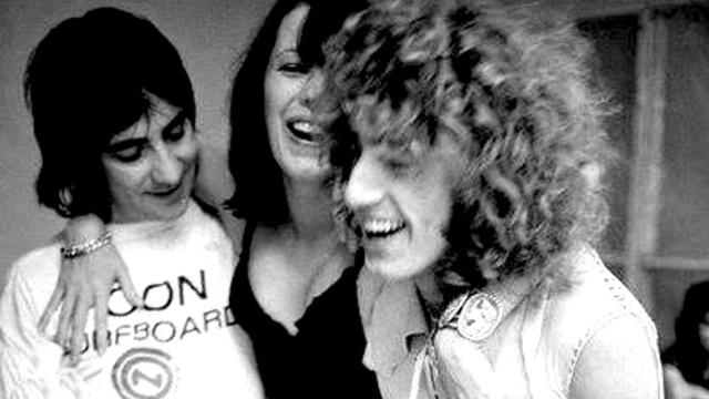 The Who's Keith Moon (left) in Con Surfboards T-shirt