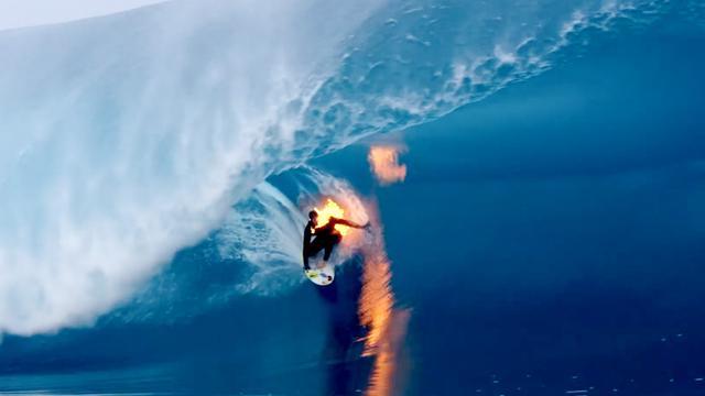 "Fired Up" - A Short Look at Surfers Playing with Fire
