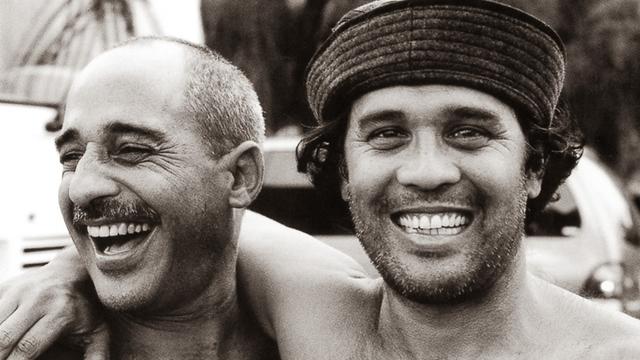 Michael (left) and Derek Ho, 2001. Photo: Tom Servais