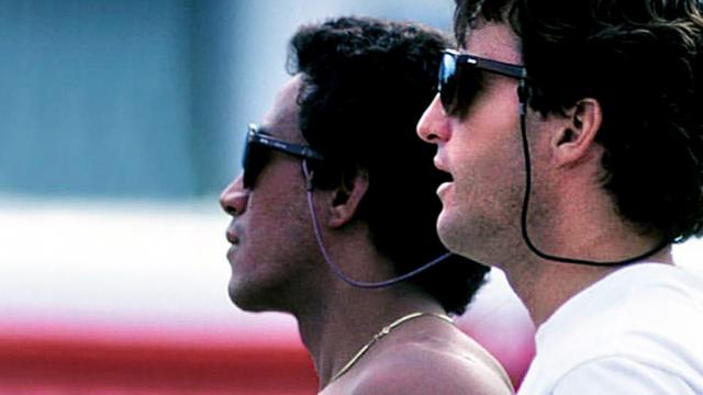 Tony Moniz (left) and Hans Hedemann, mid 1980s