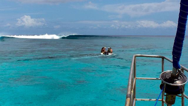 Chuck Corbett and friends, Kiribati. Photo: Michael Kew