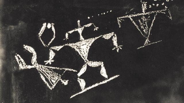 Hawaiian petroglyph, AD 1500