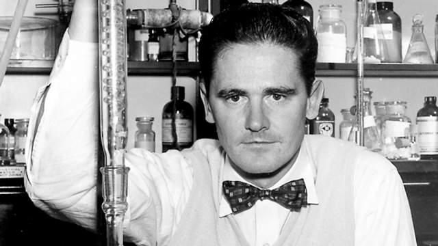 Donald Cram in the lab, 1950