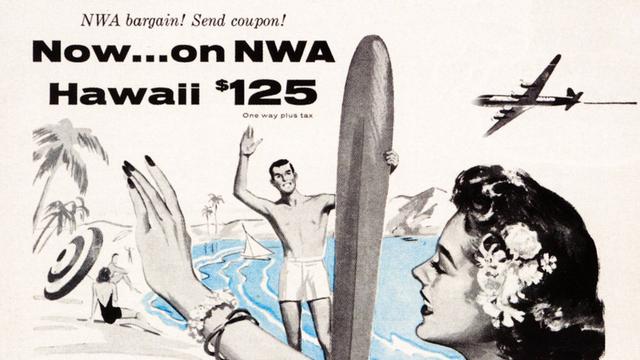 Northwest Airlines ad, 1956