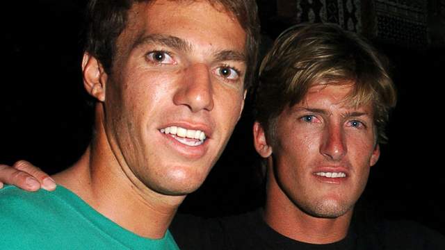 Cory Lopez (left) and Bruce Irons, 2004. Photo: J Sciulli