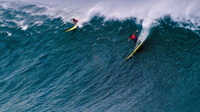 Ross Clarke-Jones, Waimea, 1990. Photo: Bernie Baker