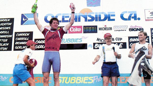 Brad Gerlach, 1985 Stubbies Pro, Oceanside. Photo: Robert Beck