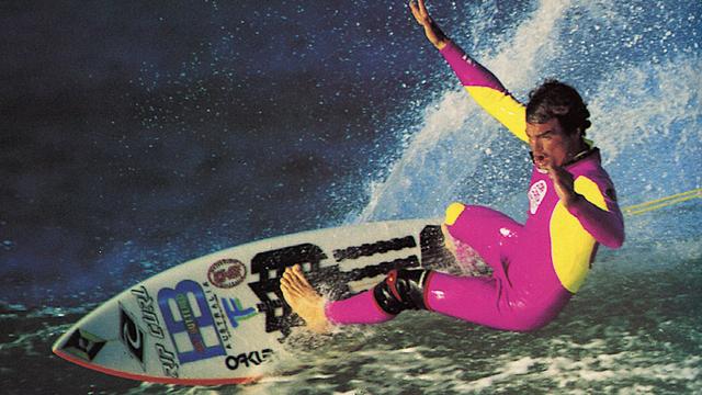 Vetea David, Jeffreys Bay, 1991. Photo: Paul Sargeant