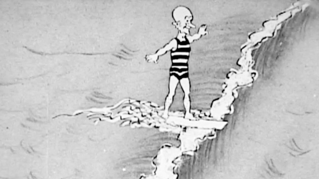 bobby bumps, surfing animation, surfing cartoons, 1917