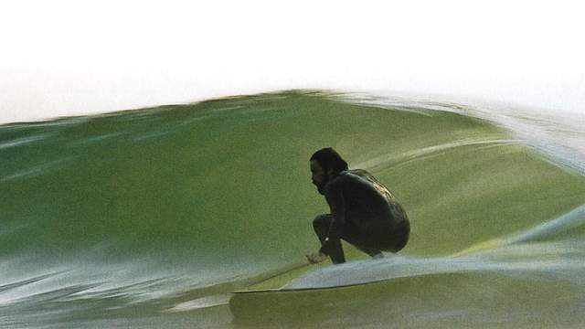 Dan Malloy surfing an alaia, 2007. Photo: Jim Martin
