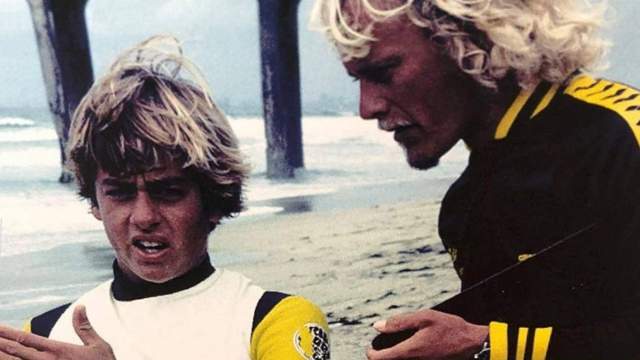 Peter Townend and young Tom Curren, 1980