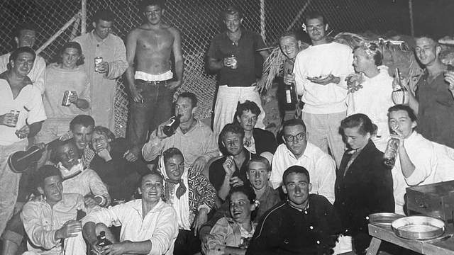 Malibu beach party, around 1950
