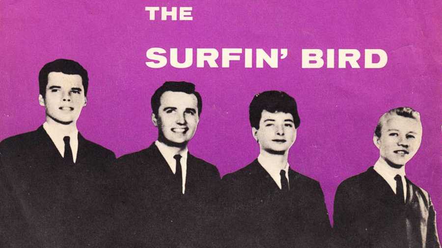 Trashmen and import single of their big hit Surfin' Bird
