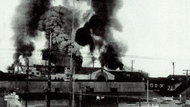 Rendezvous Ballroom burns, 1935
