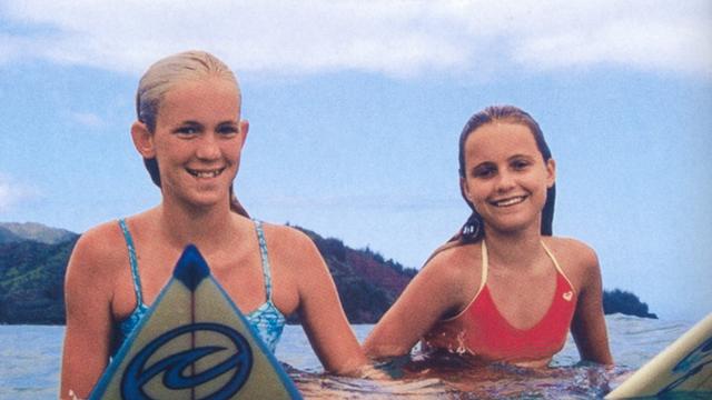 Bethany Hamilton (left) and Alana Hamilton, 2003; a few weeks before the attack