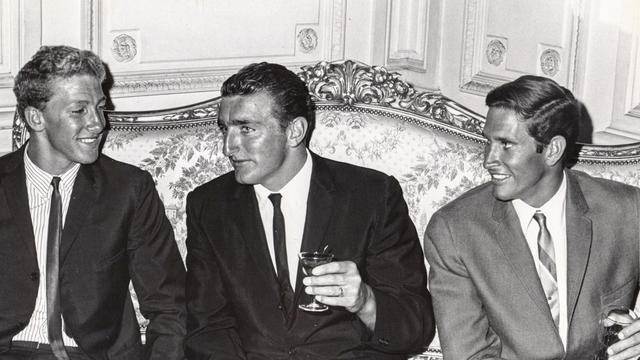 (L to R) Nat Young, Mike Doyle, Joey Cabell