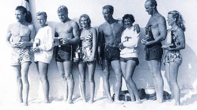 Robin Grigg, fourth from left, 1949