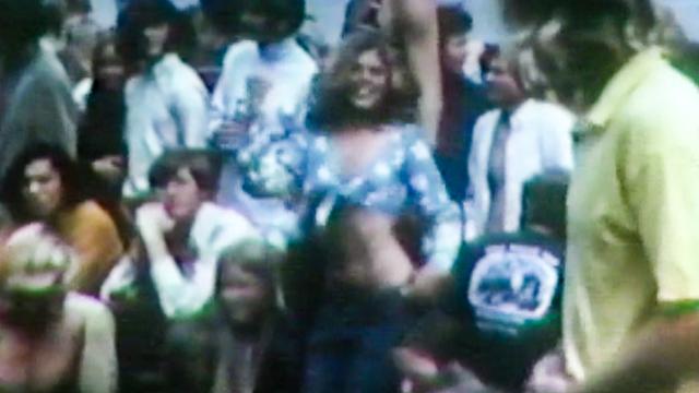 Beach party scene from Cosmic Children