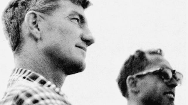 Wally Froiseth (left) and Peter Cole, 1959. Photo: John Severson / SURFER