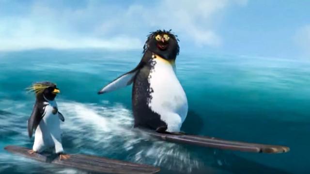 Big Z and Cody Shape a Board in Surf's Up (2007)