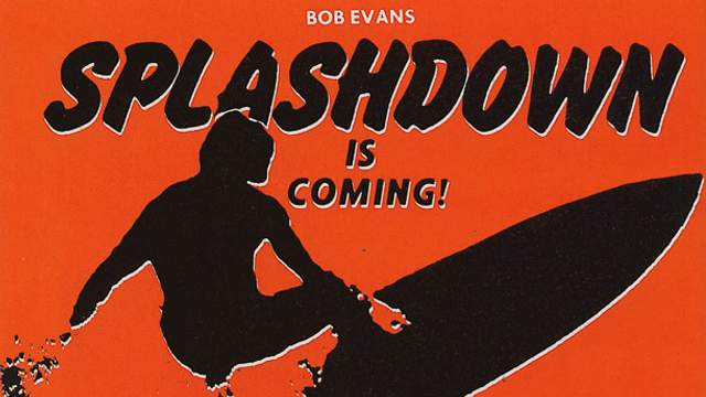 Handbill for Bob Evans' Splashdown, 1969