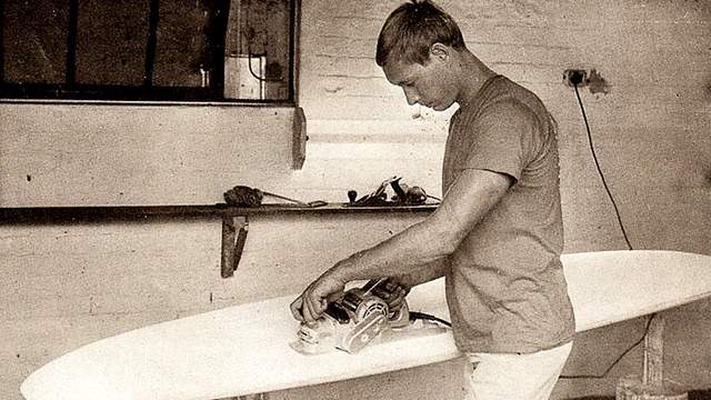Max Wetteland with planer, Durban, mid 1960s