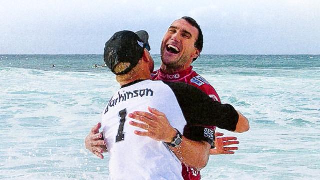 Joel Parkinson wins 2012 WCT title, Pipeline. Photo: Pat Stacy