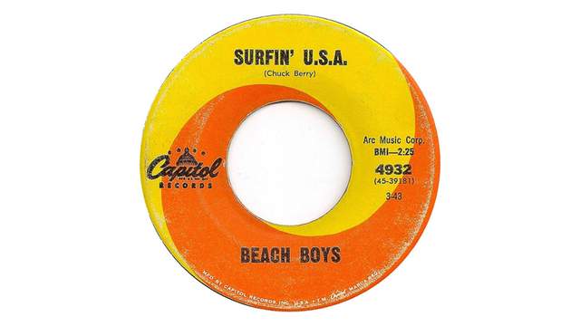 Beachs Boys' "Surfin' USA" single, 1963