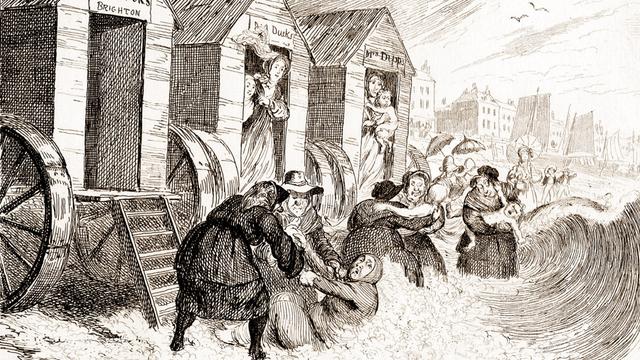 "Dippers" in Brighton, 1800